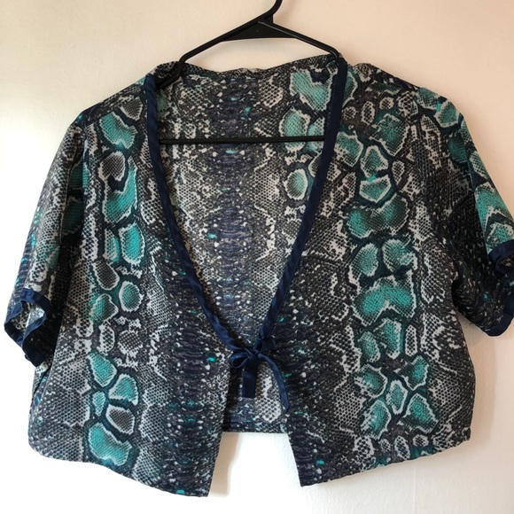 Satin Snakeskin Blouse - Picture 1 of 5